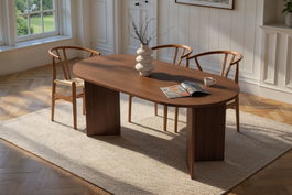 Hanah Home Mesa de Comedor Sablin - Walnut